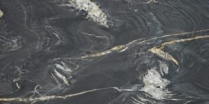 Titanium Black Leather Granite Countertops