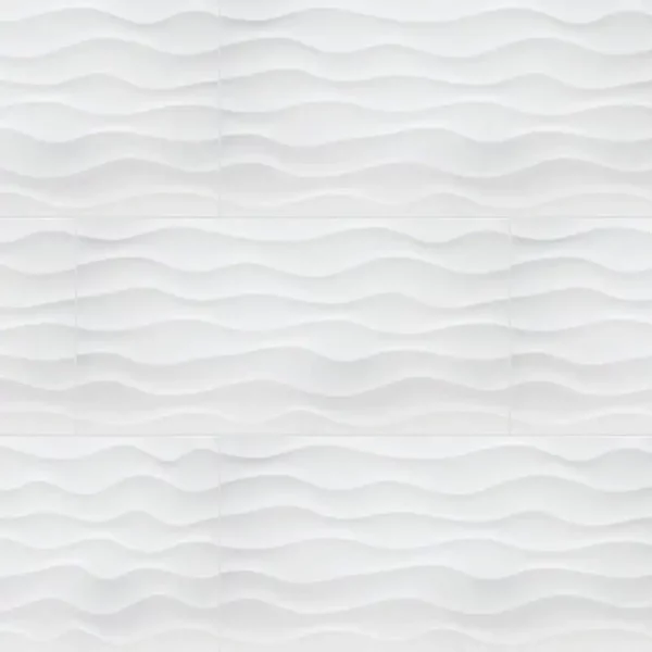 Dymo Wavy White 3D Wall Tile