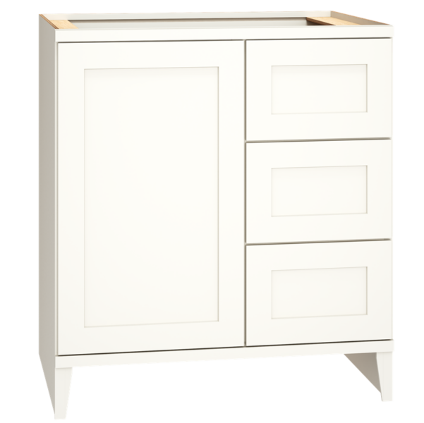 30″ Vanity Sink Base with 3 Drawers in Omni