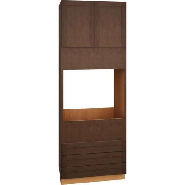 90″ Single Oven Cabinet with 3 Drawers in Classic