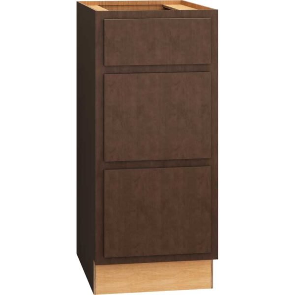 15″ x 34 1/2″ Vanity Base Cabinet with 3 Drawers in Classic