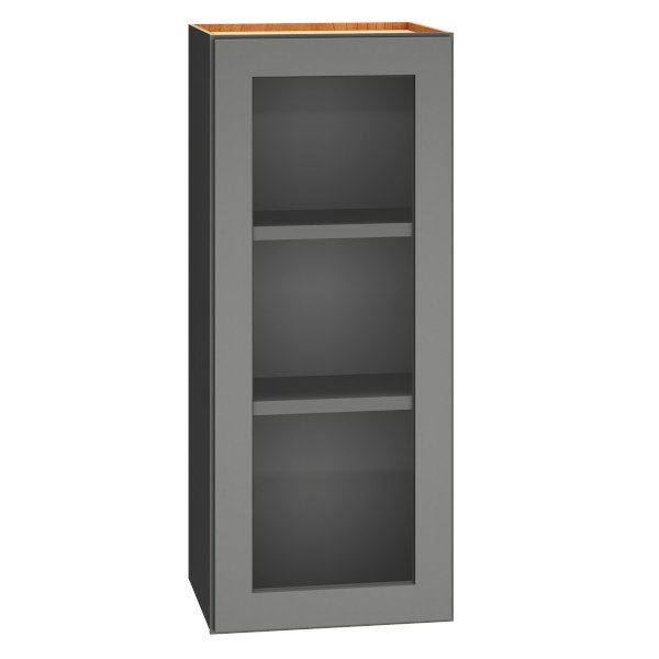 15″ x 36″ Cut-for-Glass Wall Cabinet with Single Door