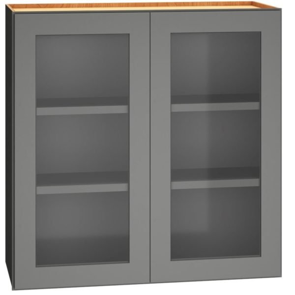30″ x 30″ Cut-for-Glass Wall Cabinet with Double Doors