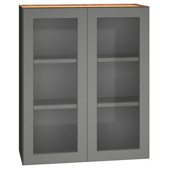 30″ x 36″ Cut-for-Glass Wall Cabinet with Double Doors
