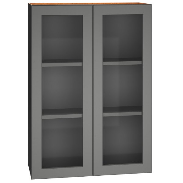 30″ x 42″ Cut-for-Glass Wall Cabinet with Double Doors