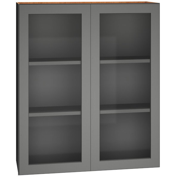 36″ x 42″ Cut-for-Glass Wall Cabinet with Double Doors