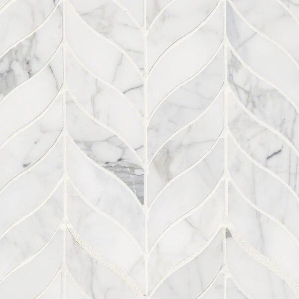 Calacatta Cressa Leaf Bullnose Tile