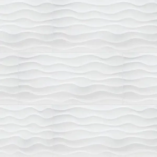 Dymo Wavy White 3D Wall Tile